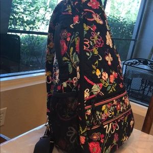 Vera Bradley Tennis backpack with side satchel